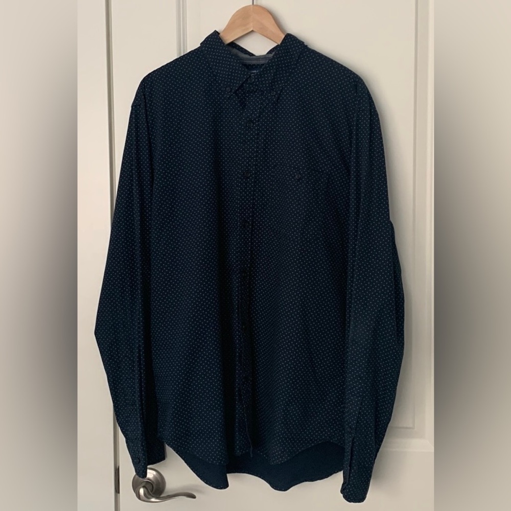 Navy Blue Old Navy Button-up Shirt - XL